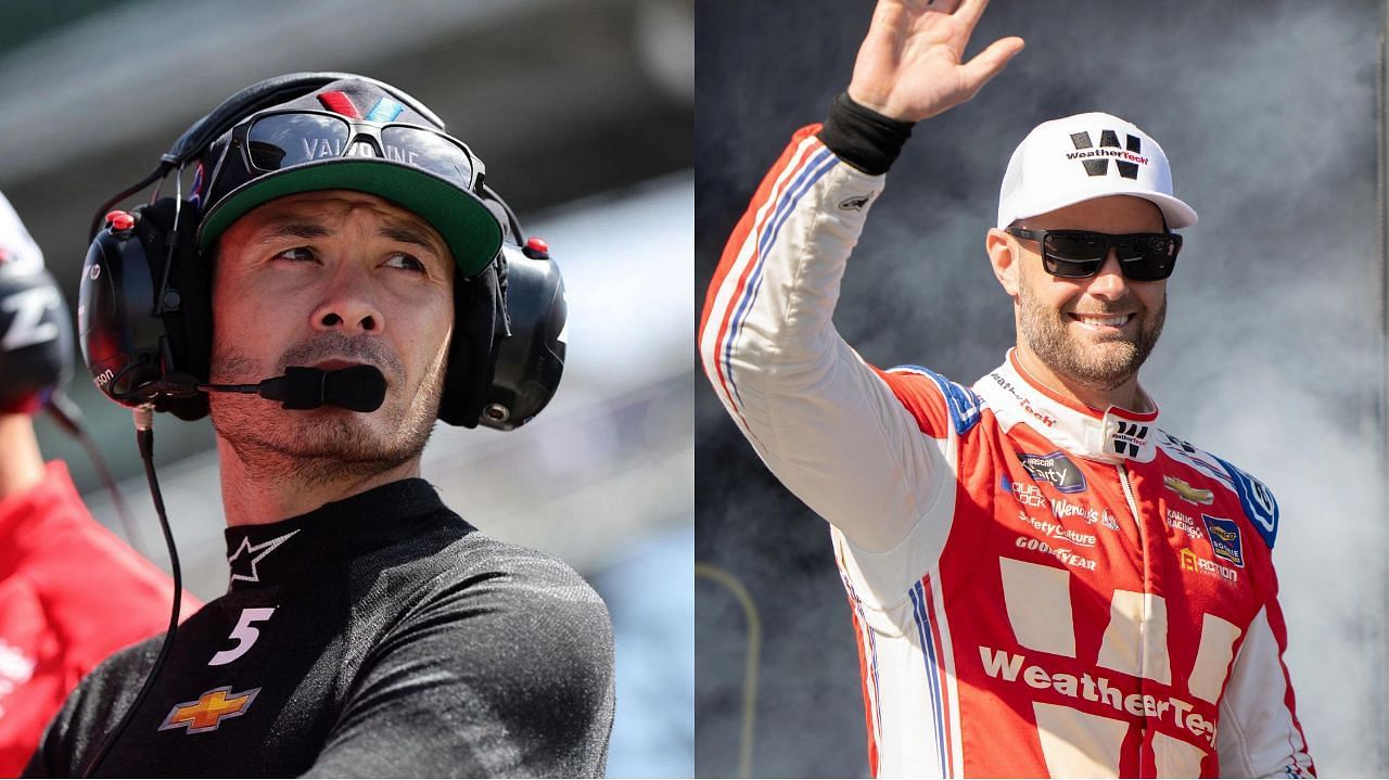 Kyle Larson (L), Shane van Gisbergen (R), Getty 