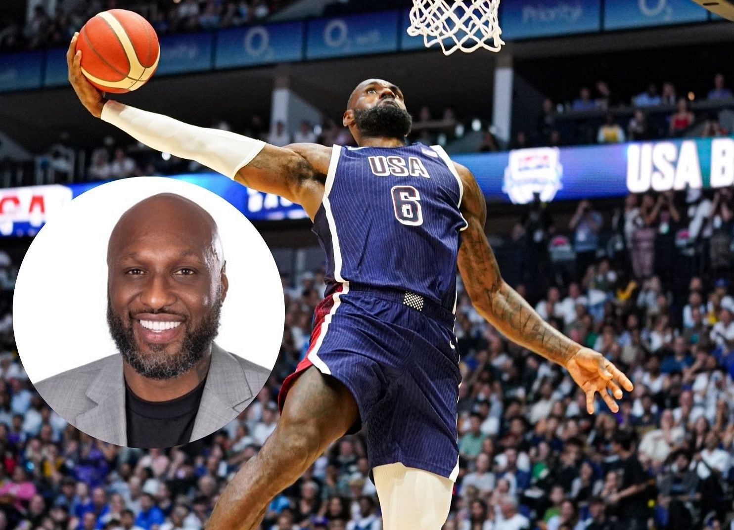 Lamar Odom amazed that 2004 Olympic teammate LeBron James still hooping in the Games. (Photos from Lamar Odom and USA Basketball X pages)