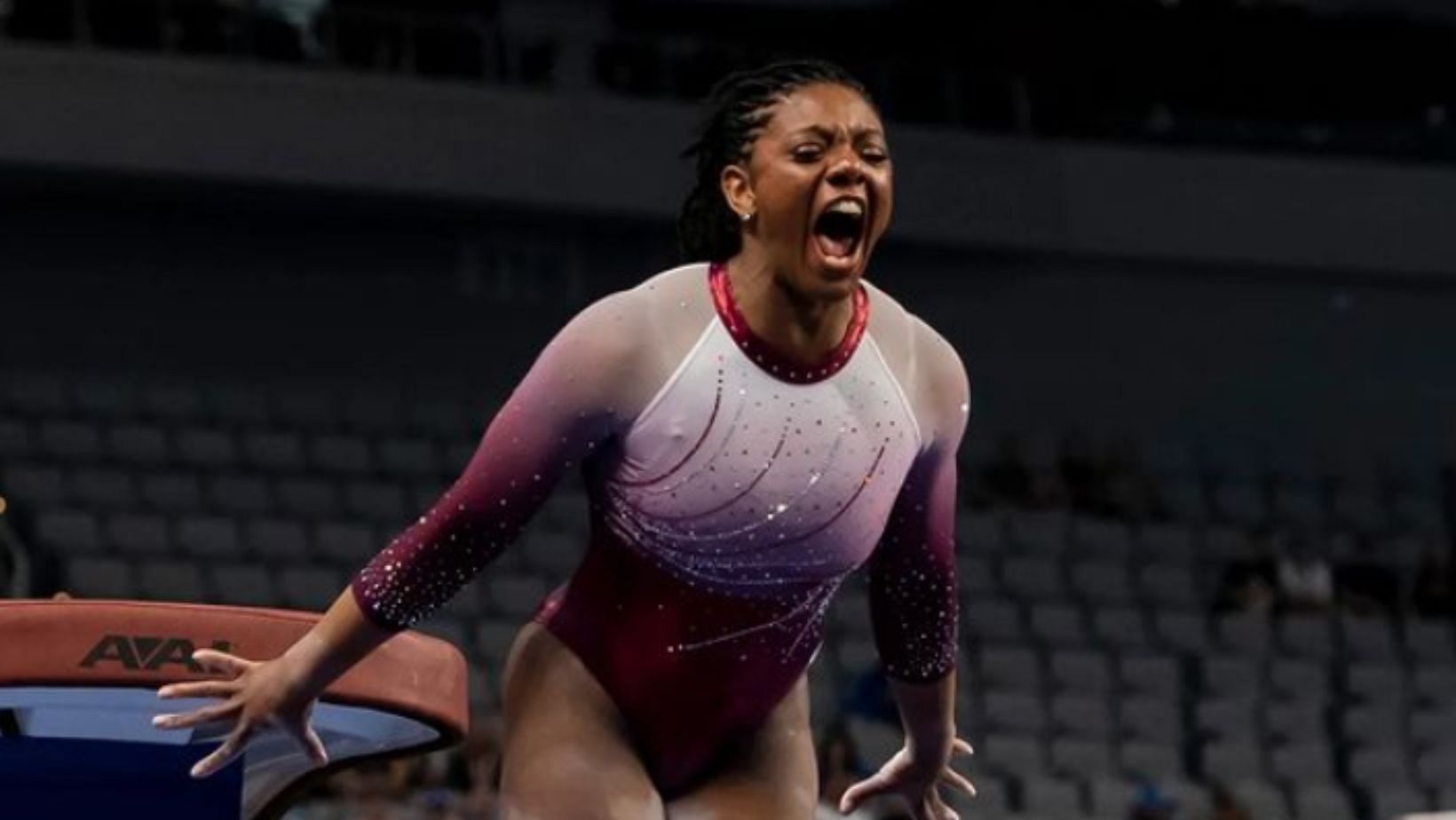 Lynnzee Brown on representing Haiti at the Olympics (Image Source: @denver_gymnastics on Instagram)