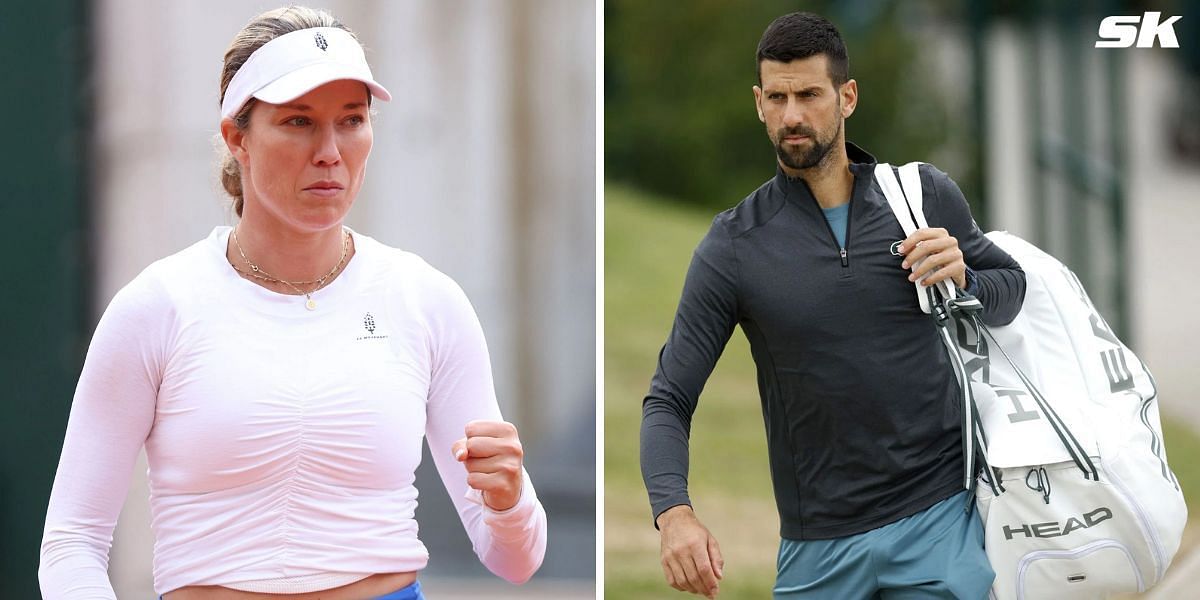 Danielle Collins Novak Djokovic Wimbledon