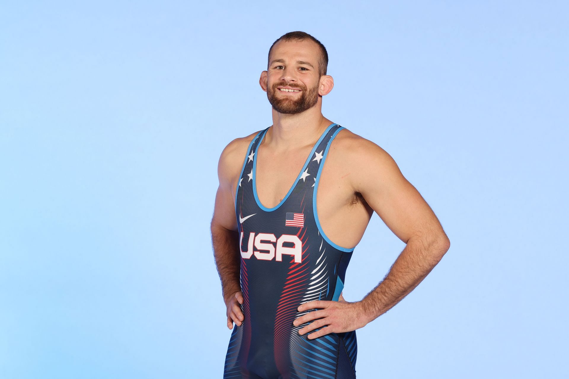 David Taylor at the Team USA Olympic Portrait Shoot - Getty Images