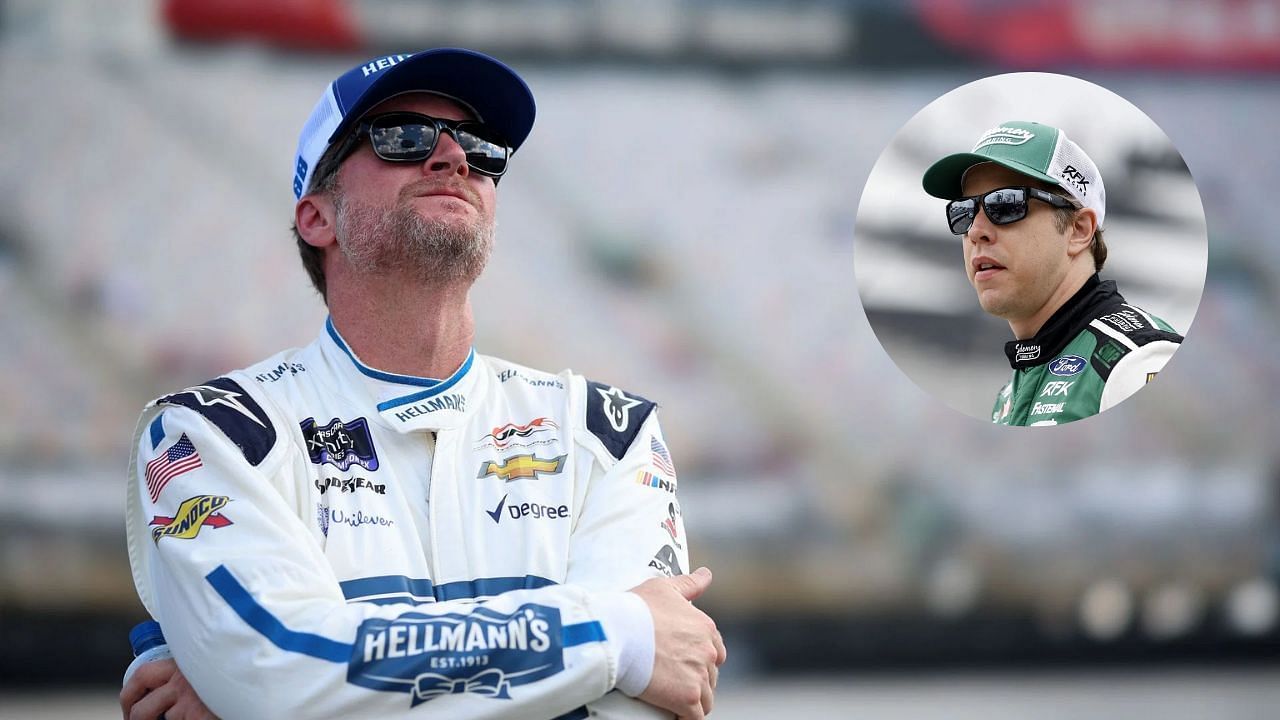 Dale Earnhardt Jr. and Brad Kesleowski (Image via Getty)