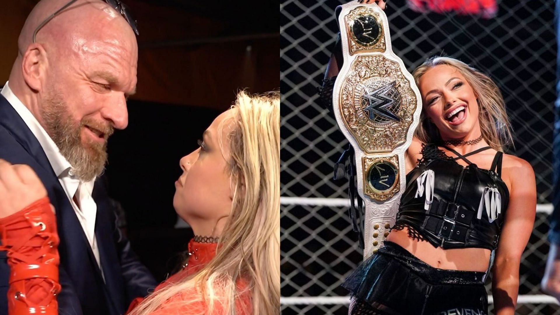 Liv Morgan with WWE CCO Triple H (Images credit: Liv Morgan