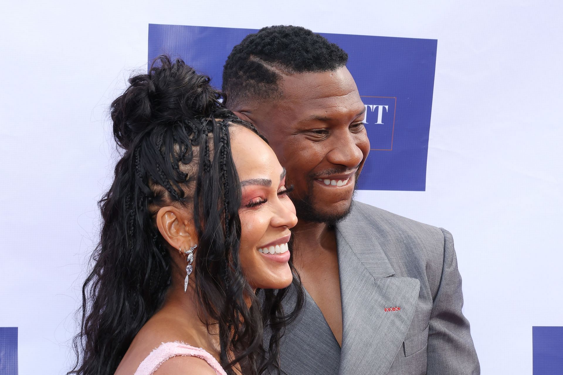 Jonathan Majors is currently dating Meagan Good (Image via Getty)