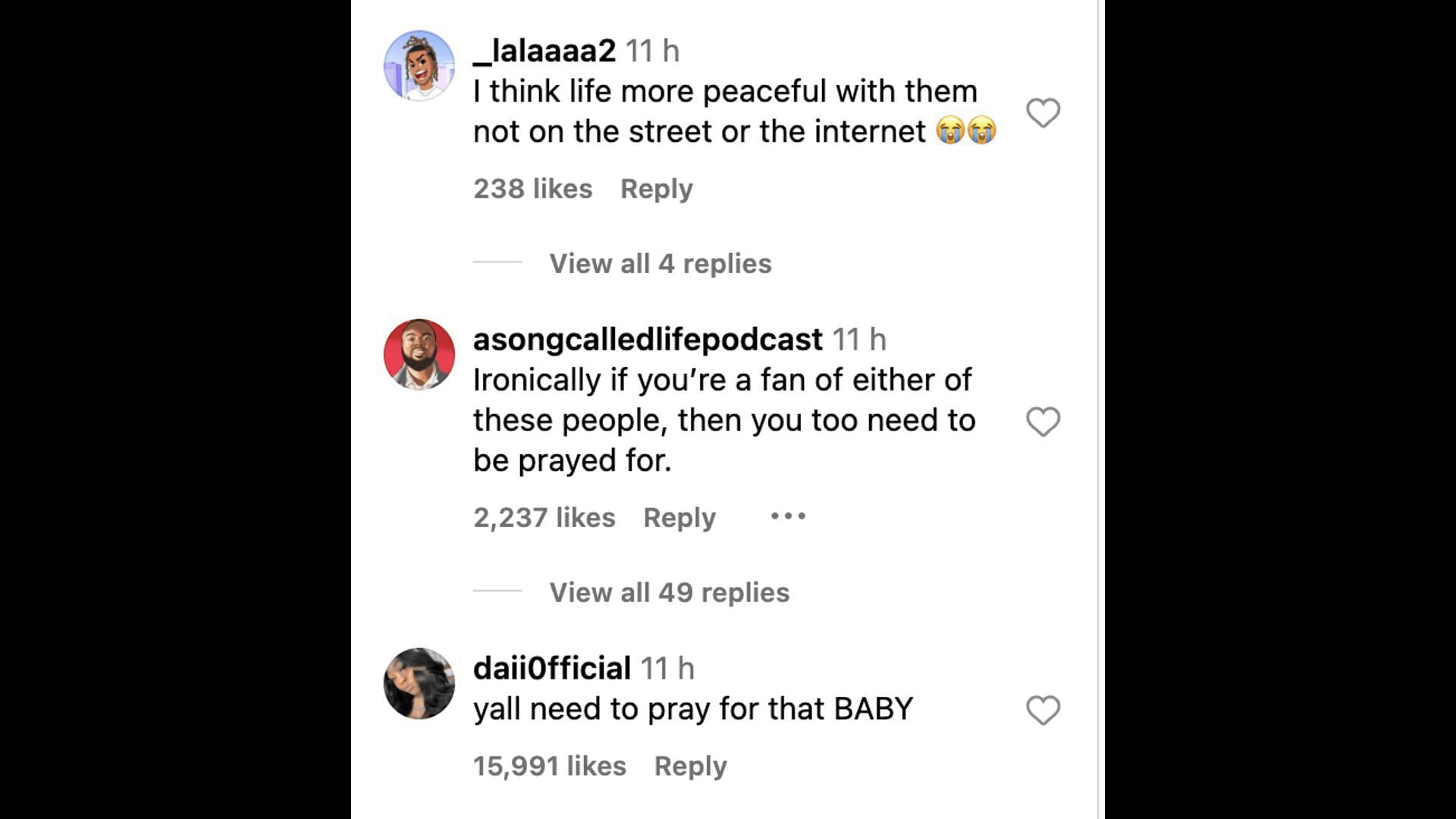 Social media users commented on the rapper&#039;s father&#039;s video, as he gave an update about his and Chrisean Rock&#039;s potential release. (Image via @TheShadeRoom/ Instagram)