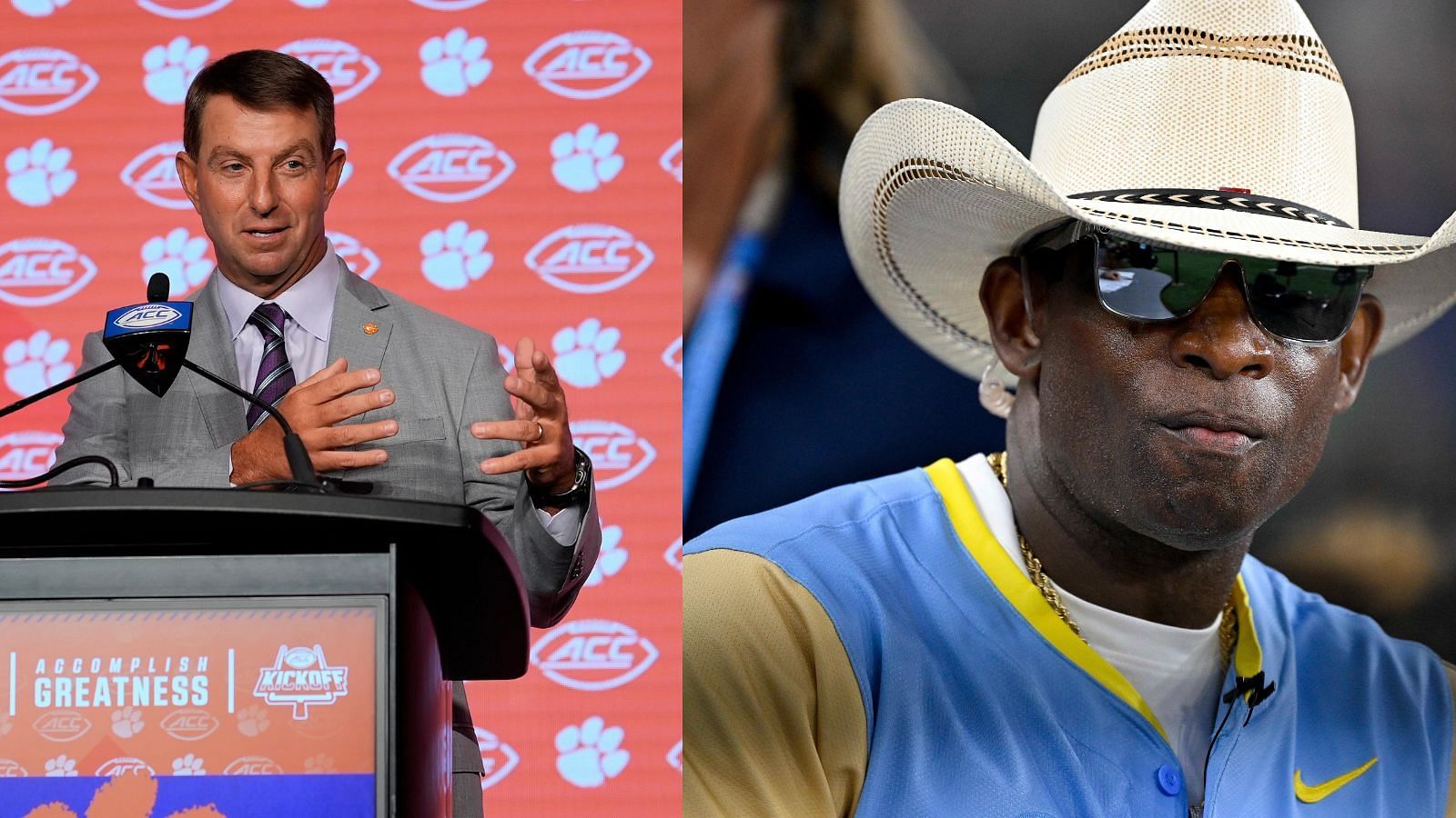 Not sure whether to build a team like Dabo or Deion? Try both on multiple CF25 dynasties. (Photo credits: IMAGN)