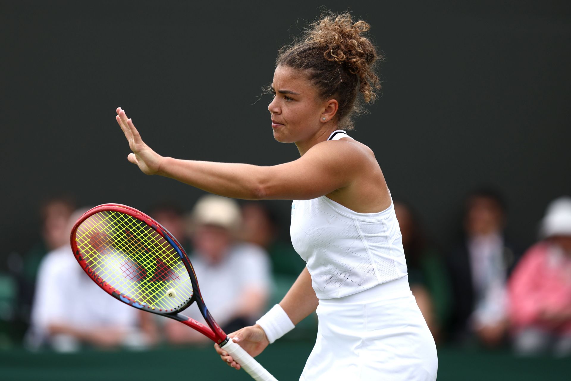 Jasmine Paolini at the 2024 Wimbledon. (Photo: Getty)