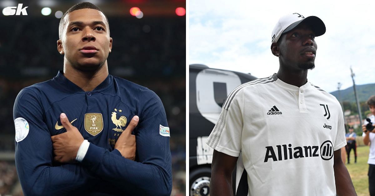 Kylian Mbappe (left) and Paul Pogba