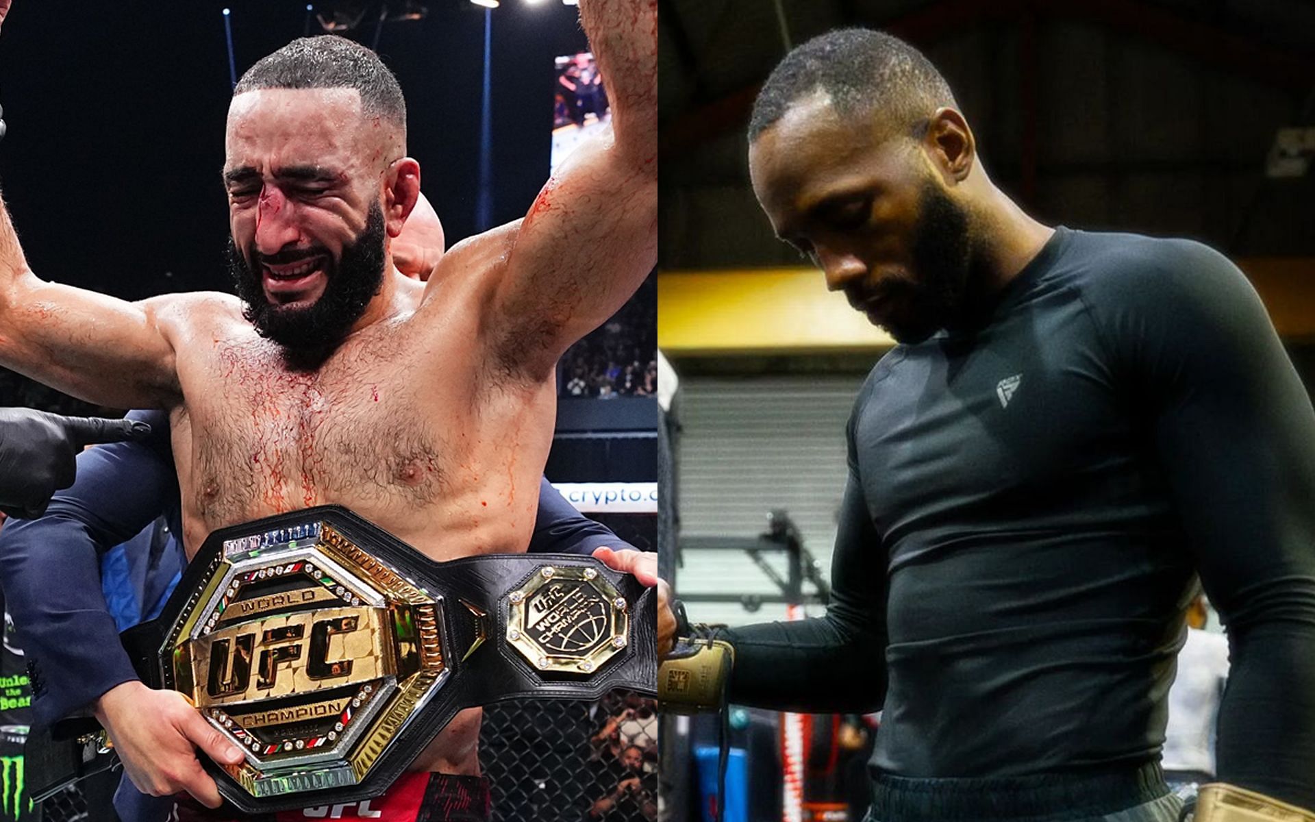 Belal Muhammad (left) handed Leon Edwards (right) the first loss of his MMA career in almost a decade. [Images courtesy: @ufc on X and @leonedwardsmma on Instagram]