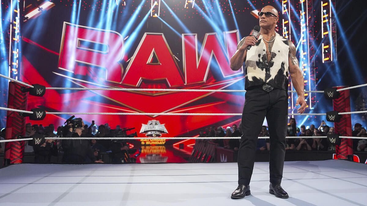 The Rock during one of his appearance on Monday Night RAW [Image: WWE]