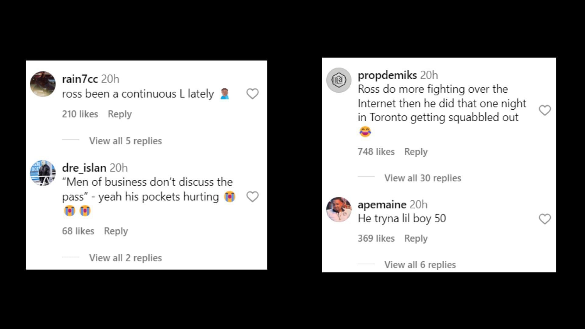 Netizens react to the video (Image via Instagram/akademiks)