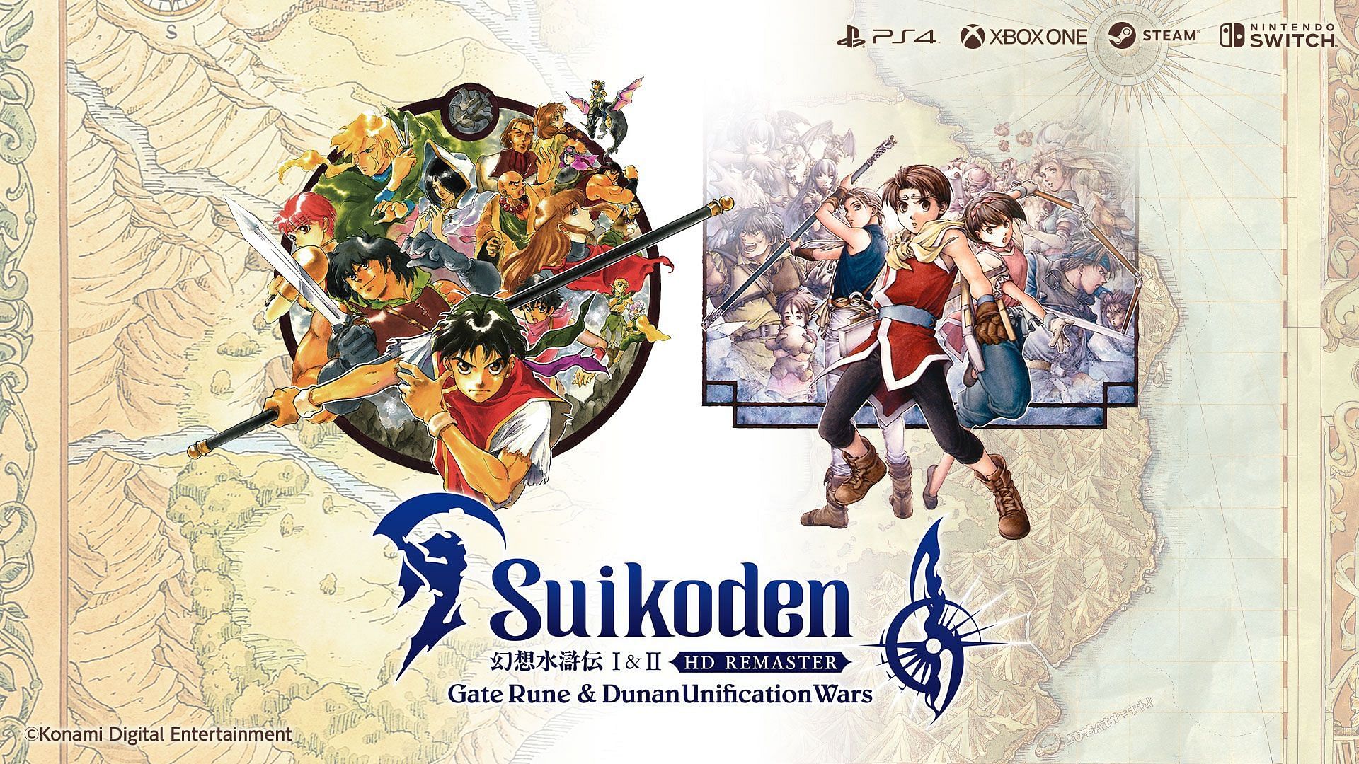 Suikoden was one of the classic Konami franchises we would like to see remastered (Image via Konami)