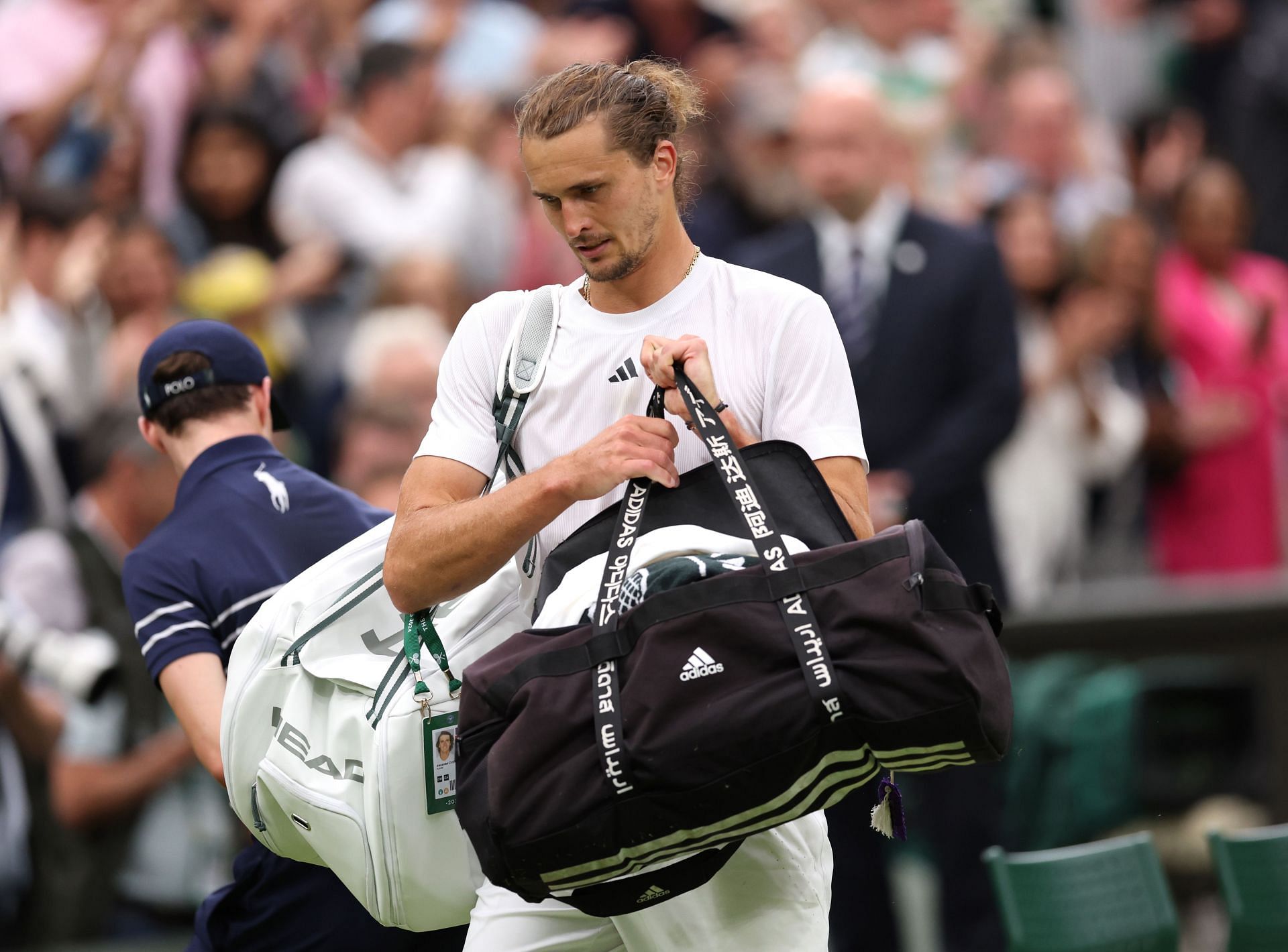 Alexander Zverev at The Championships - Wimbledon 2024.