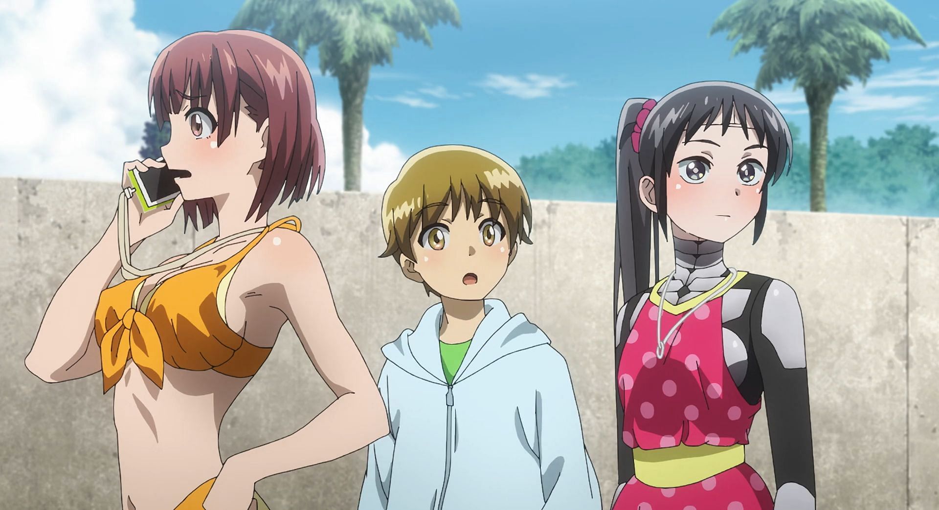 Akari, Rihito, and Mina as seen in the anime (Image via Tezuka Productions)