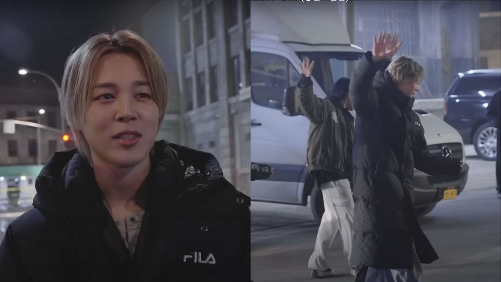 BTS Jimin reveals filming &lsquo;WHO&rsquo; MV in harsh weather circumstances. (Images via YouTube/BANGTANTV)