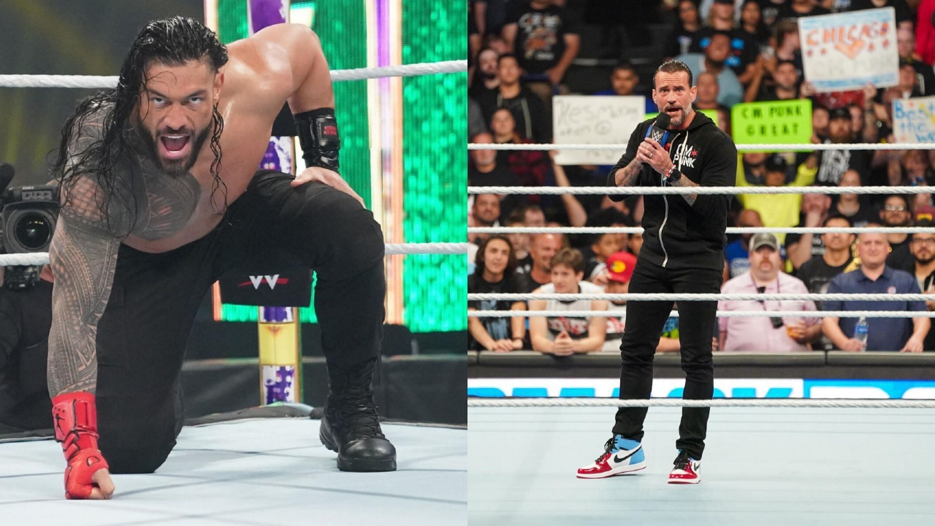 WWE सुपरस्टार रोमन रेंस और सीएम पंक आकर मजा बढ़ा देंगे (Photos: WWE.com)