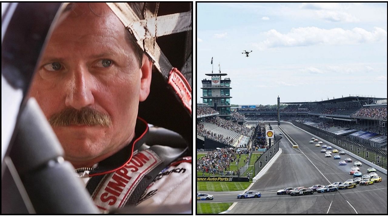 Former NASCAR driver reveals Dale Earnhardt was intimated by the audience during the 1994 Brickyard 400 (Images from Syndication: USA TODAY and Getty Images)