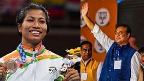 Assam CM signs 'good luck' gamosa for Boxer Lovlina Borgohain ahead of Paris Olympics 2024
