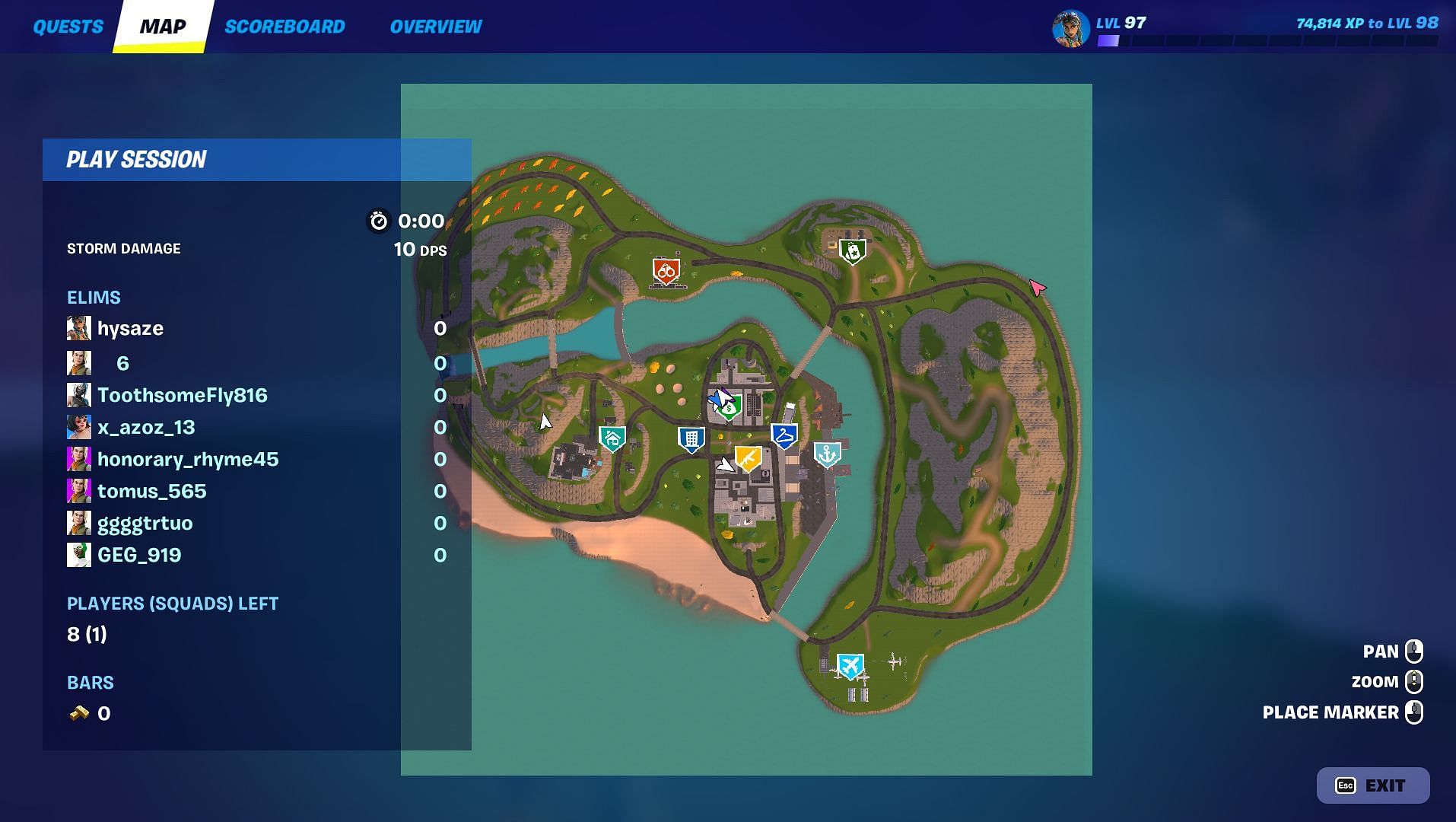 Ranked Bank Wice City full map (Image via Epic Games)