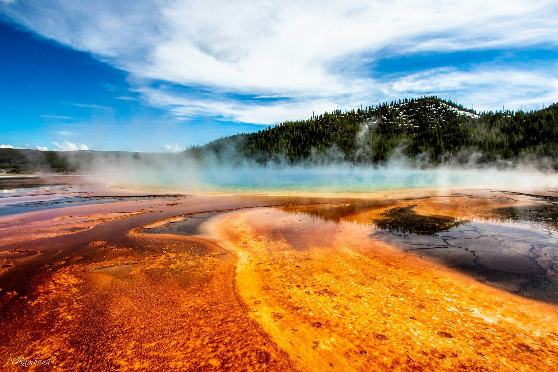 A representative image of a geyser from the Yellowstone National Park. (Image via Unsplash)