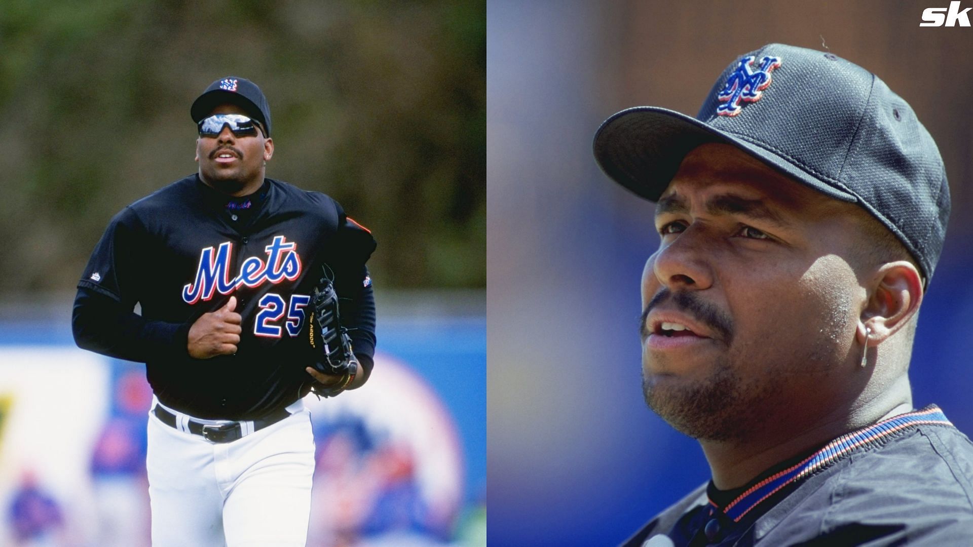 Bobby Bonilla of the New York Mets looks on during the game against the Montreal Expos at the Shea Stadium in Flushing (Source: Getty)