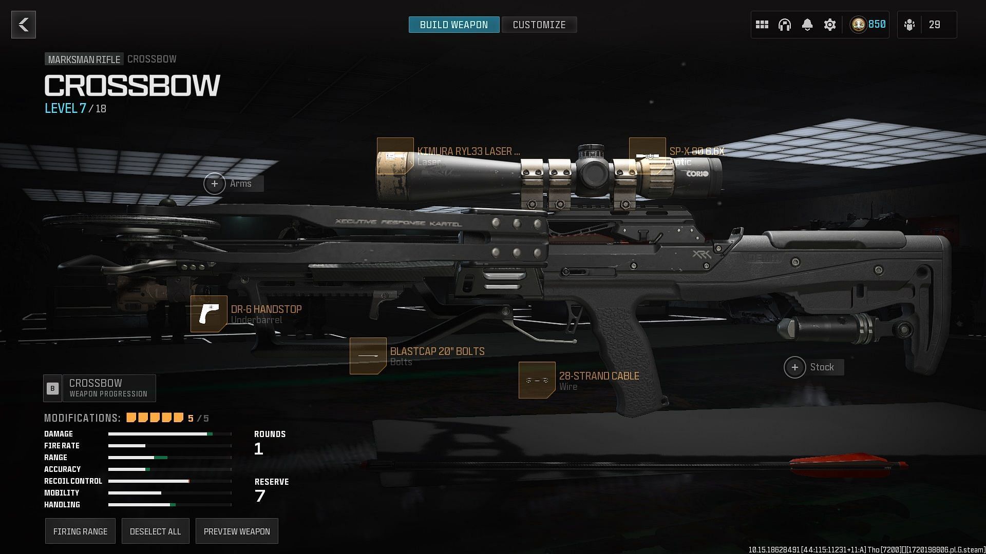 Best one-shot Crossbow loadout to use in Warzone (Image via Activision)