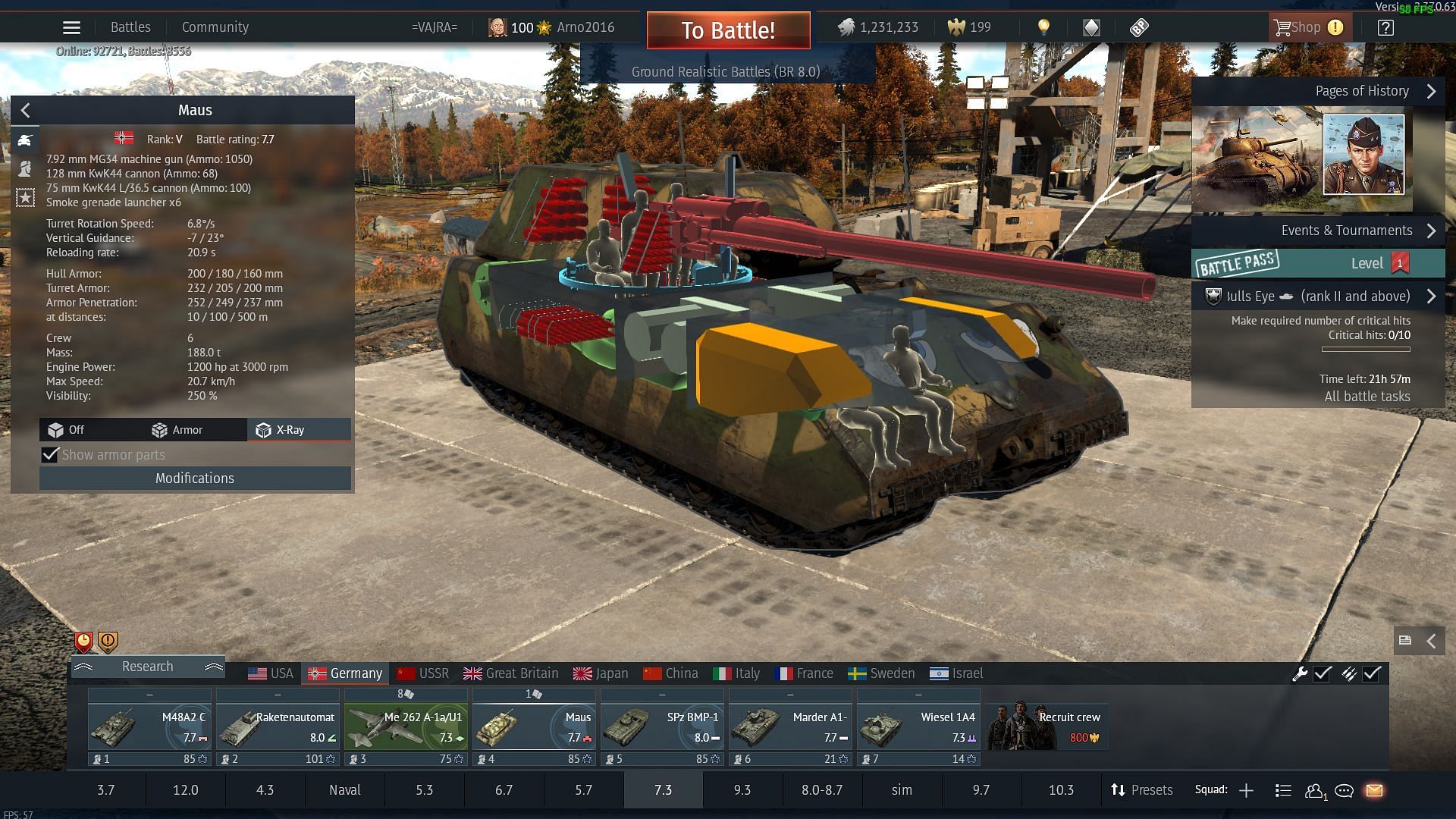 War Thunder has realistically designed vehicle models (Image via Gaijin Entertainment)