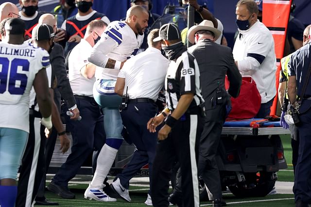 It's so over" "This is definitely concerning" — Cowboys fans worried as Dak  Prescott spotted in walking boot