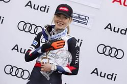 WATCH: Mikaela Shiffrin enjoys training at Serena William's former coach Patrick Mouratoglou's tennis academy in France