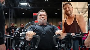 “Looking pumped!”: Arnold Schwarzenegger impressed as his $9.99 paying client shares physique