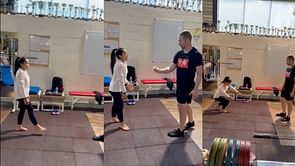 [Watch] Weightlifter Mirabai Chanu trains at the prestigious La Ferté Milon ahead of Paris Olympics 2024