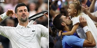 "My daugher & I agreed I'd celebrate that way" - Novak Djokovic reveals hidden meaning behind new violin celebration at Wimbledon