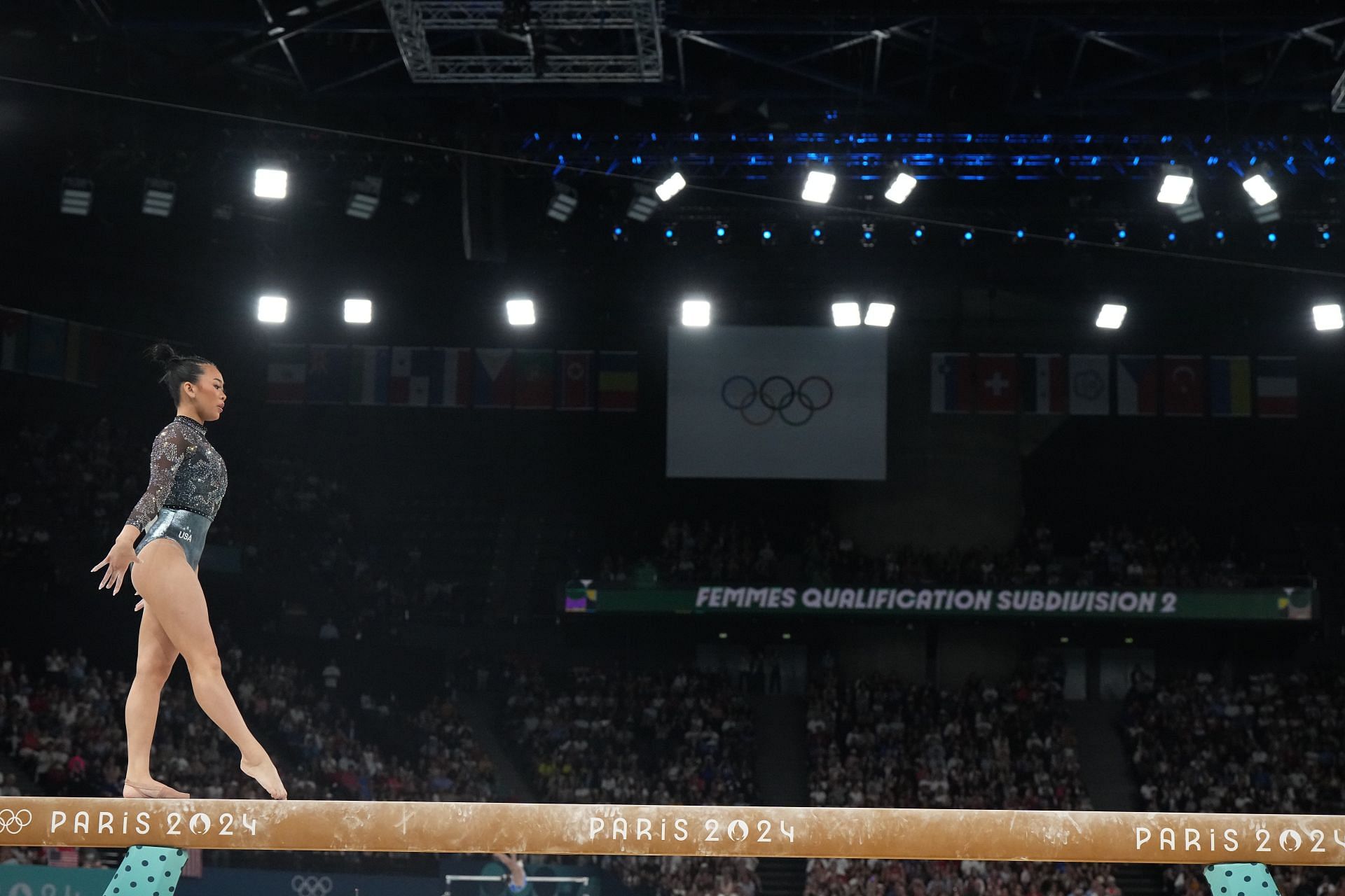 Suni Lee at the 2024 Summer Olympics |  Getty