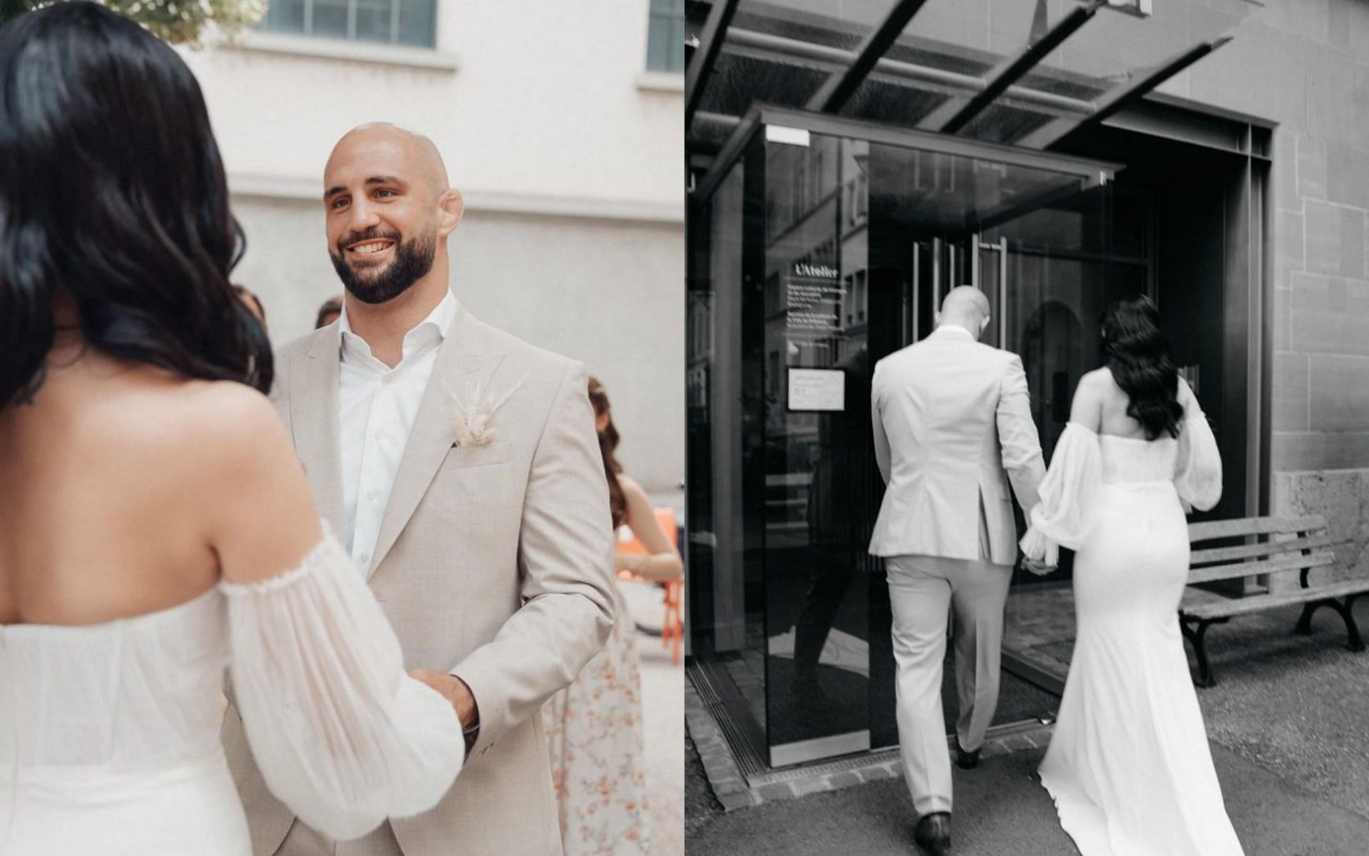 Photos of Volkan Oezdemir&#039;s wedding. [Image credit: @brunaoezdemir on Instagram]