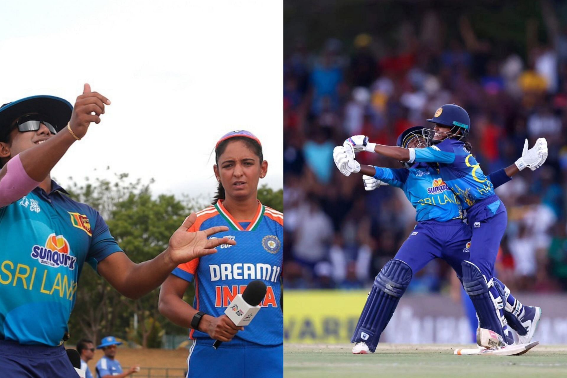 Sri Lanka defeats India to win their maiden Asia Cup (Image via Instagram/@icc and @indiancricketteam)