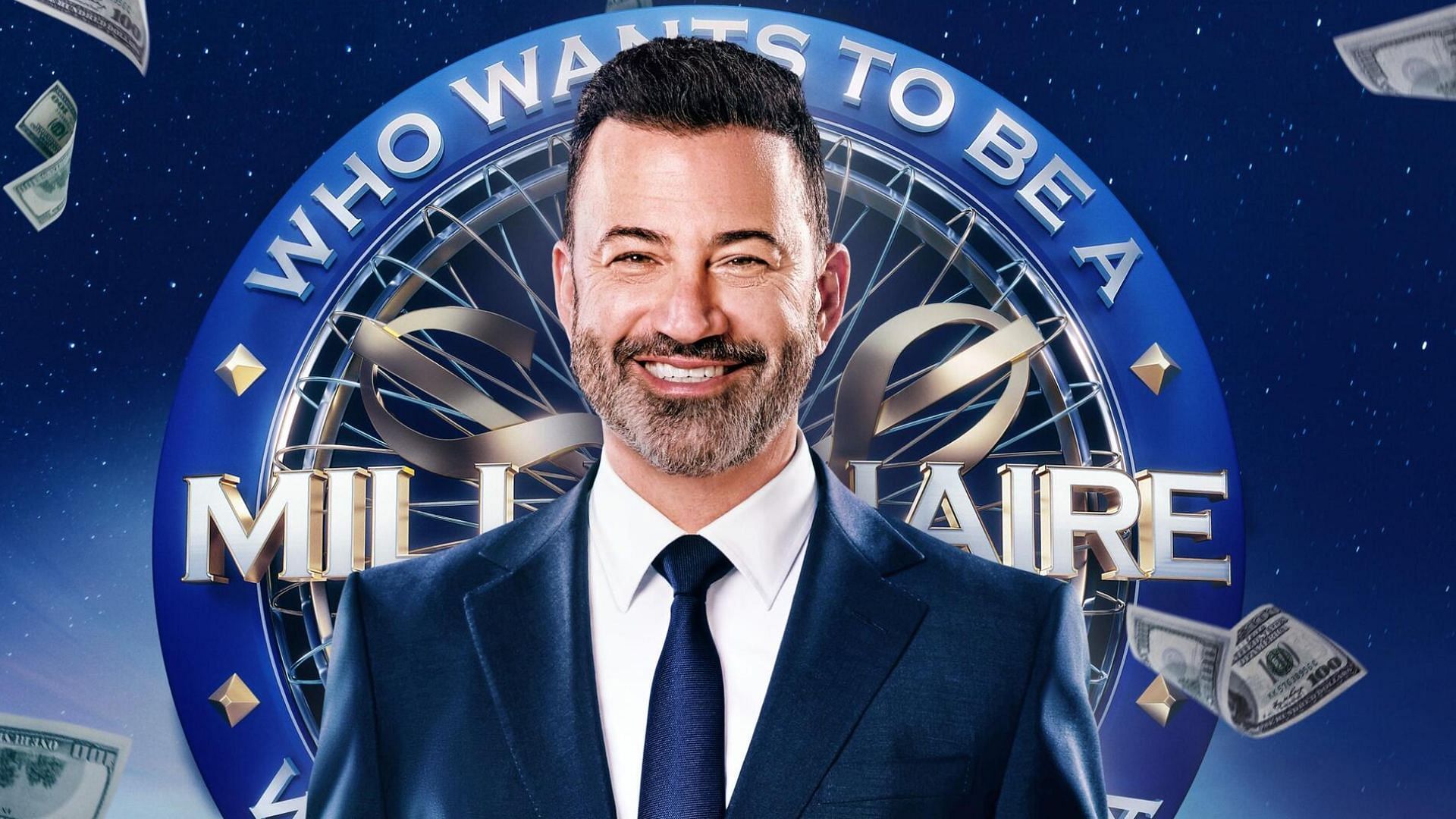 Jimmy Kimmel as the host of Who Wants To Be A Millionaire (Image via ABC)