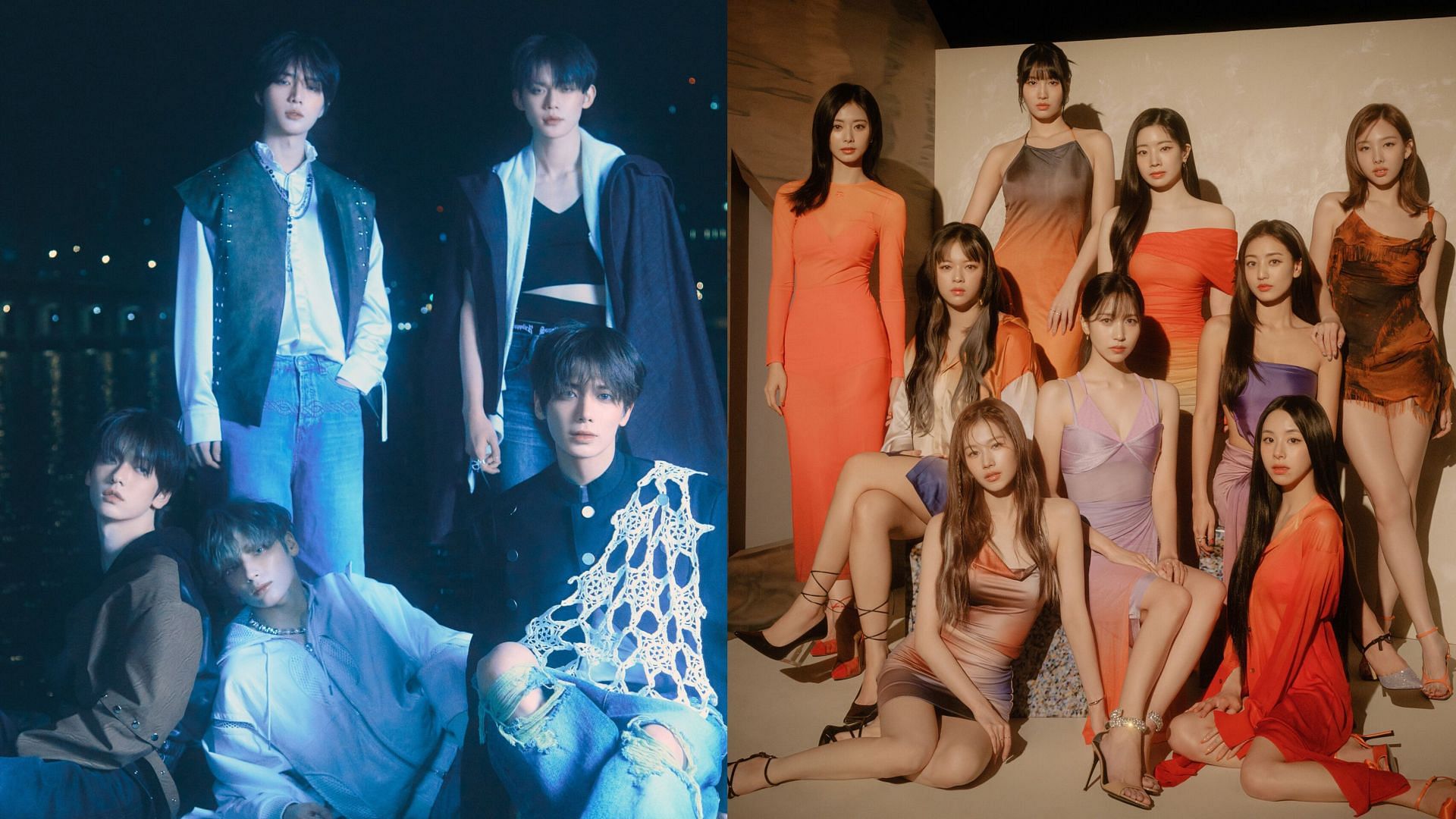 K-Pop artists dominate the U.S. best-selling CDs list for the first half of 2024 (Images via X/@BIGHIT_MUSIC @JYPETWICE)