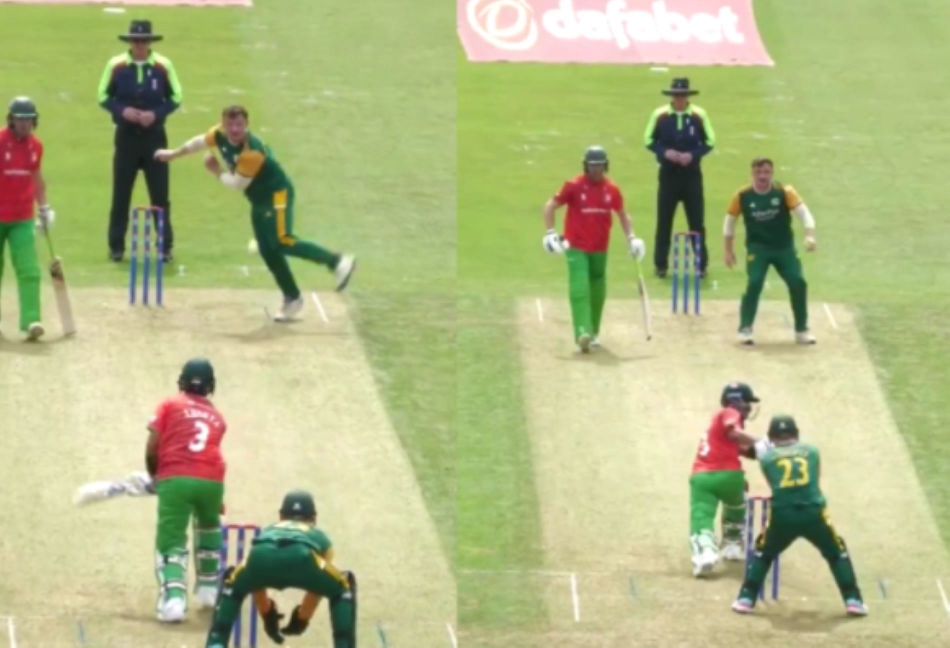 [Credit: @onedaycup X handle] Rahane was at his stylish best to begin his 2024 English county stint
