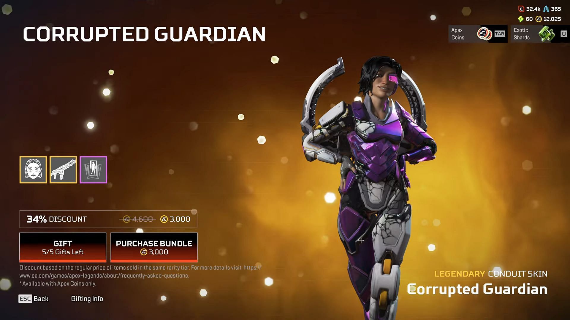 Corrupted Guardian Apex Pack Bundle (Image via Respawn Entertainment)