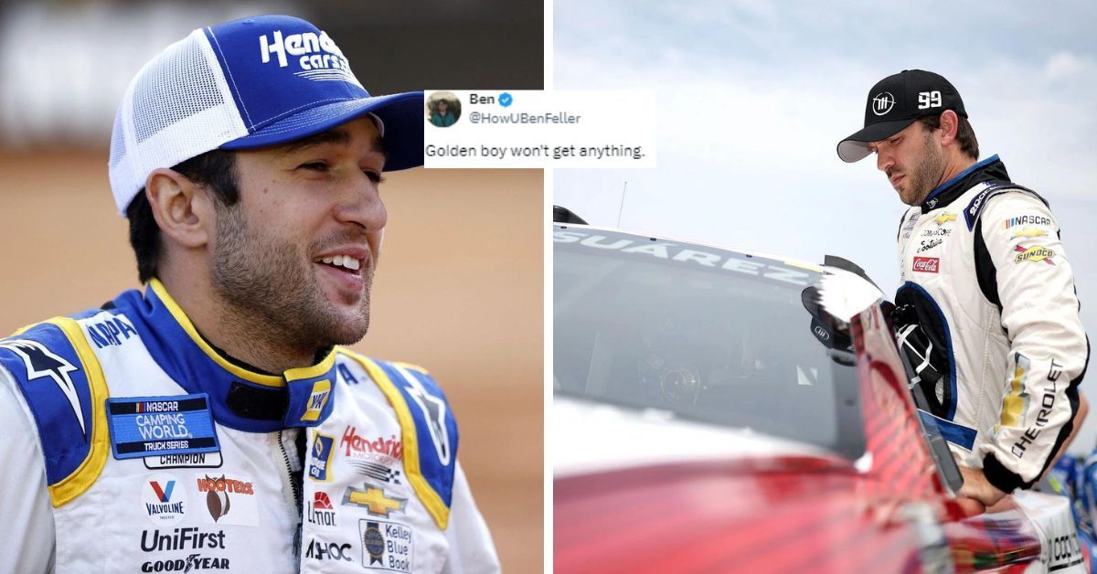 NASCAR fanbase have given their take after Chase Elliott (L) didn