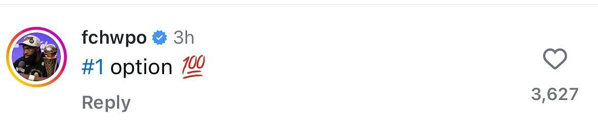 Jaylen Brown&#039;s comment on Anthony Edwards&#039; Instagram post at Team USA