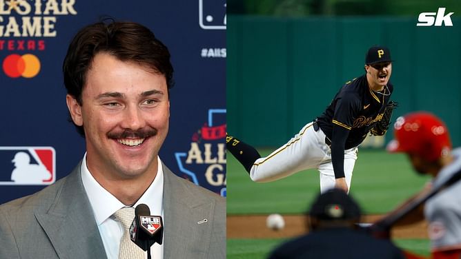 "How my body moves, I can do it all the time" - MLB Rookie All-Star Paul Skenes shows off grip on his trademark "Splinker" pitch