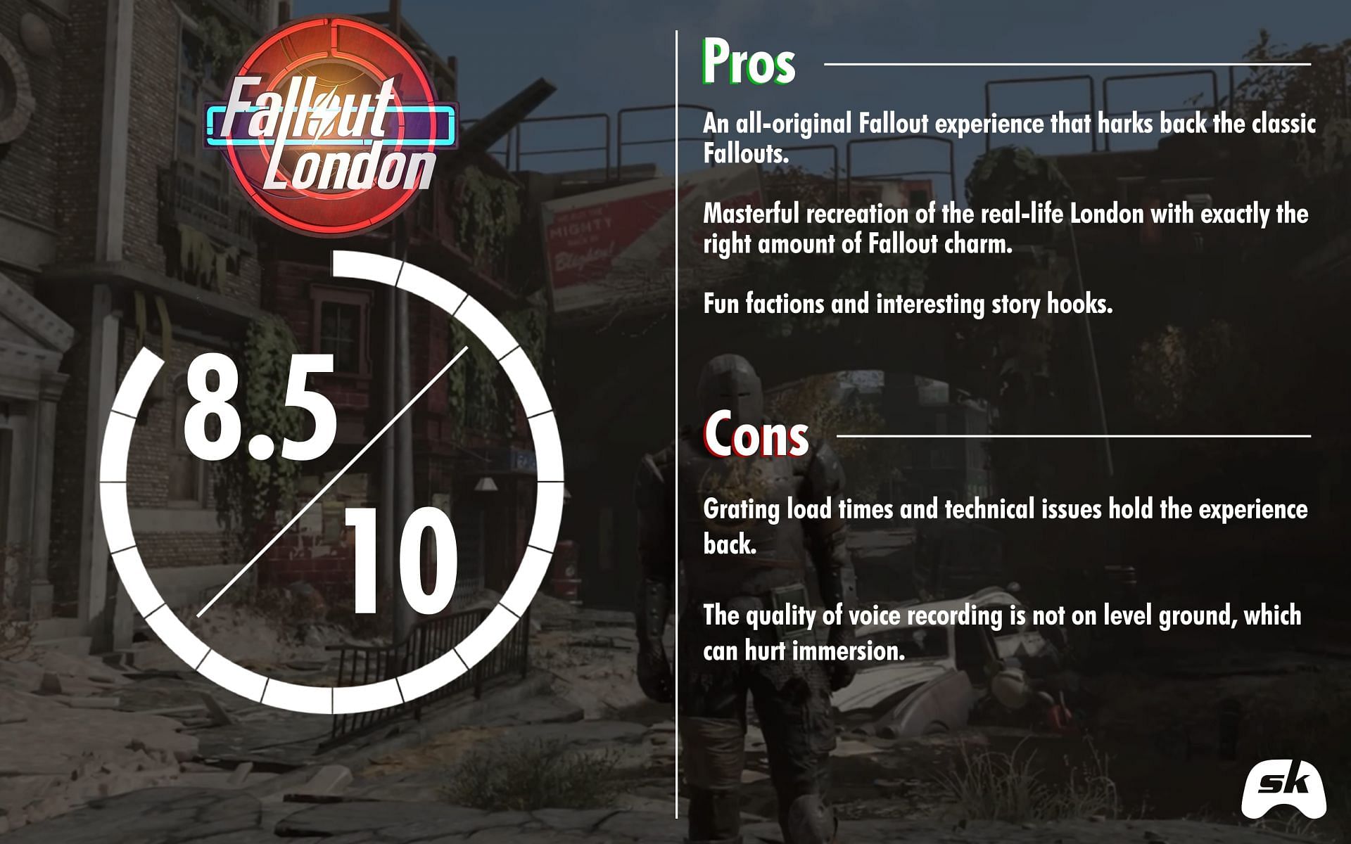 Fallout London review after 20 hours (Image via Sportskeeda)