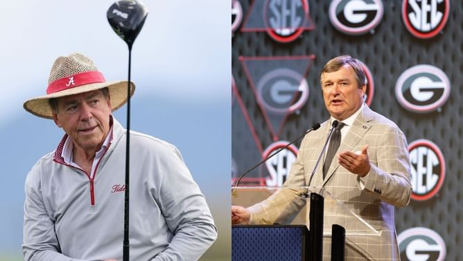 Georgia HC Kirby Smart hilariously recalls terrifying moment with Nick Saban while playing golf