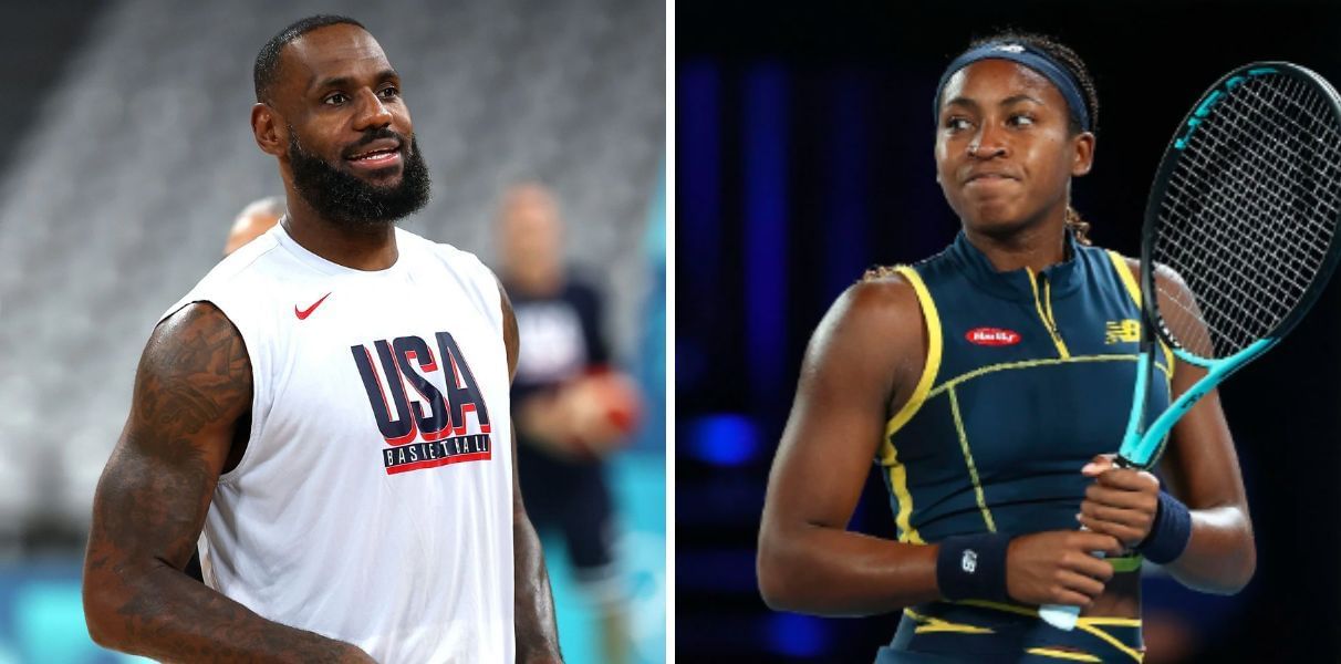 Coco Gauff and Lebron James. source: Getty Images