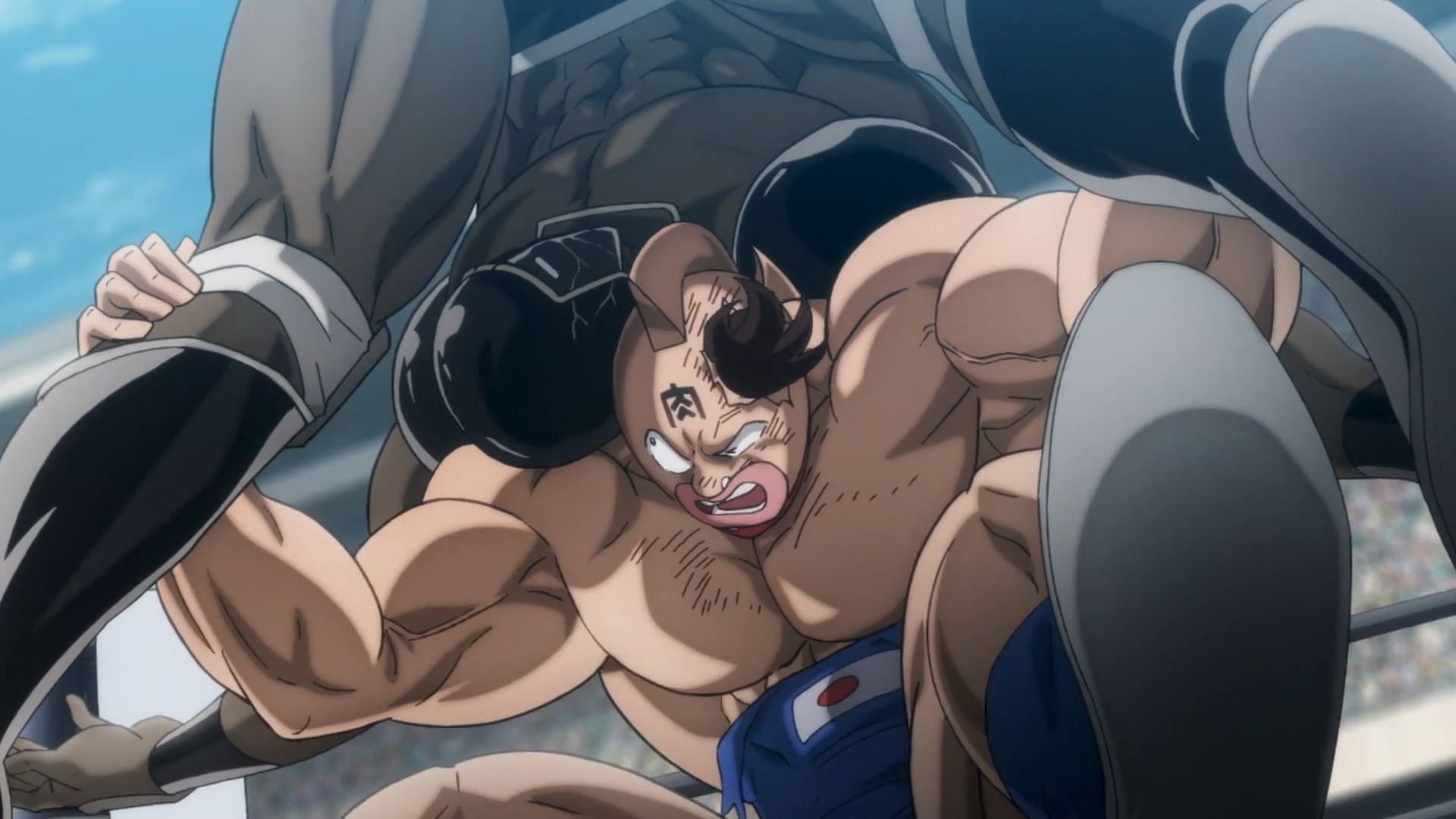 Kinnikuman in battle (Image via I.G. Production).