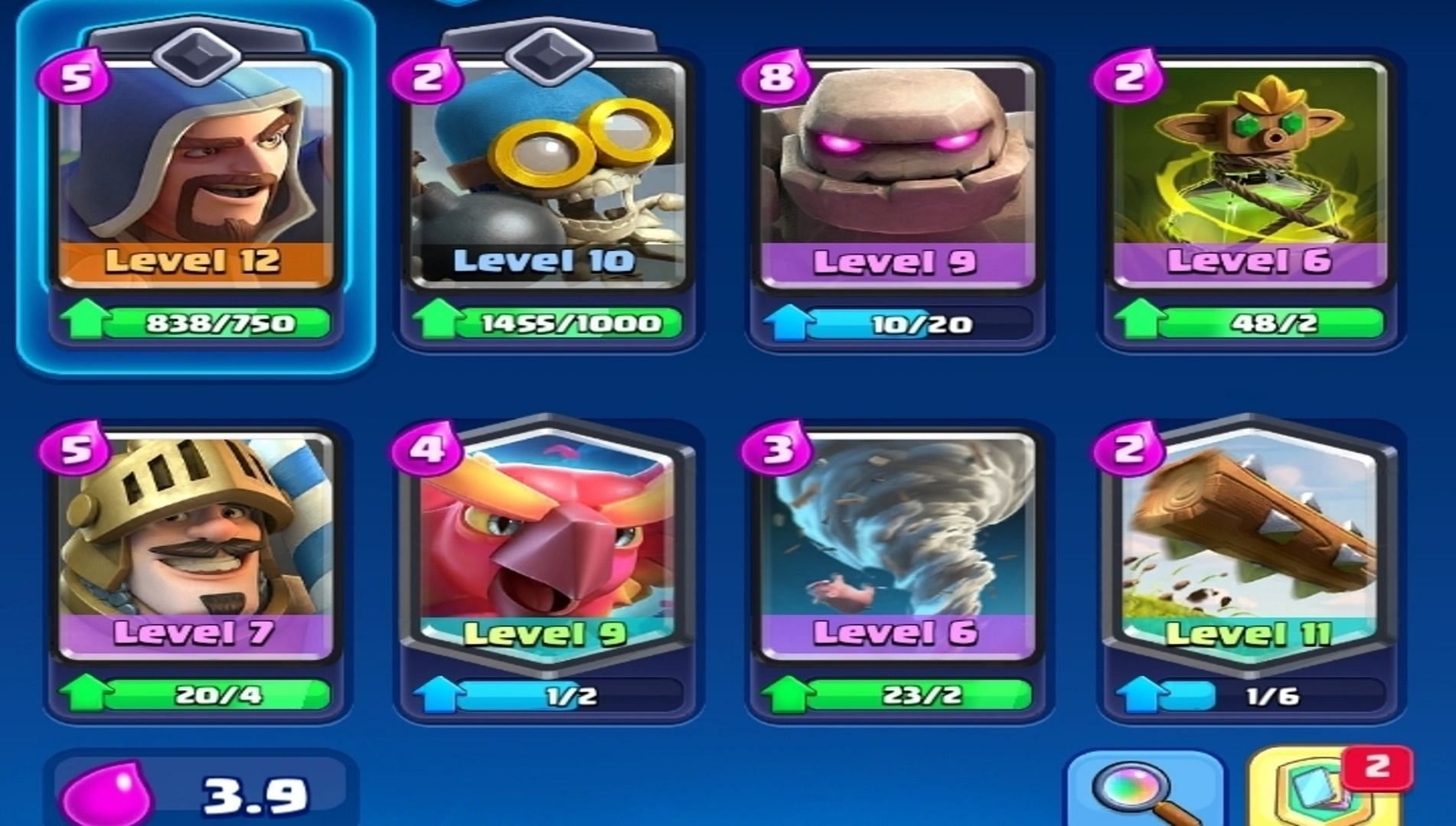 Pro players use Evolved Wizard and Bomber (Image via Supercell)