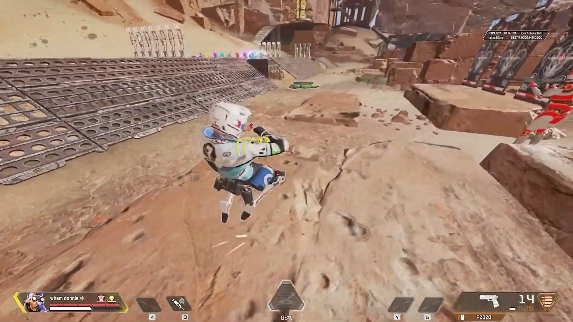 Tap strafing movement tech in Apex Legends (Image via Electronic Arts)