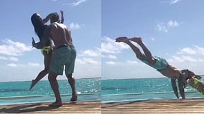 "WTF!!!" - WWE star reacts to video of Randy Orton's wife hitting an RKO on him