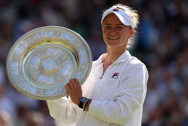 Barbora Krejcikova at Wimbledon 2024. (Photo: Getty)